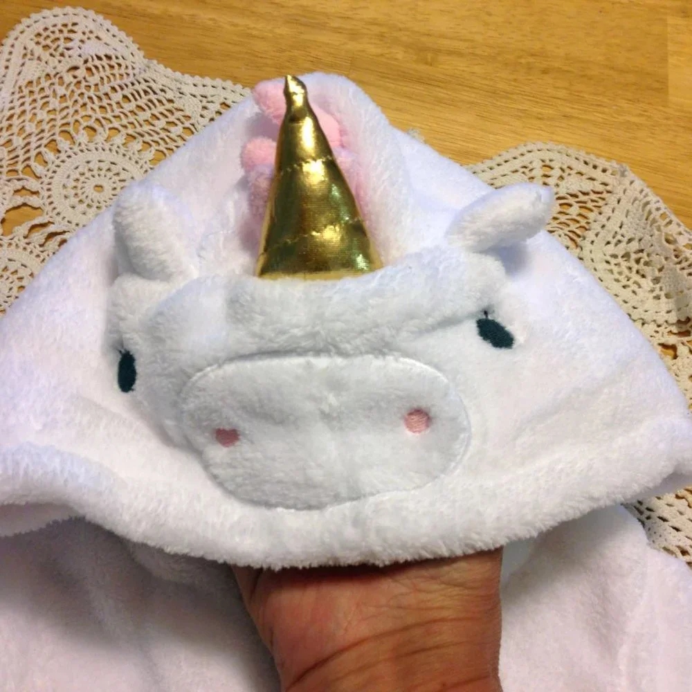 NWT Cloud Island baby robe / unicorn hoodie. Very Cute!